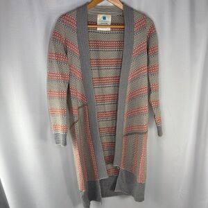 Anthropologie Sparrow wool cashmere Extra Long Open Cardigan Sweater Small